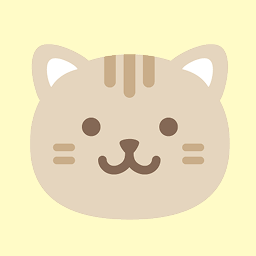 かわいい虎猫（トラネコ）の顔のアイコン